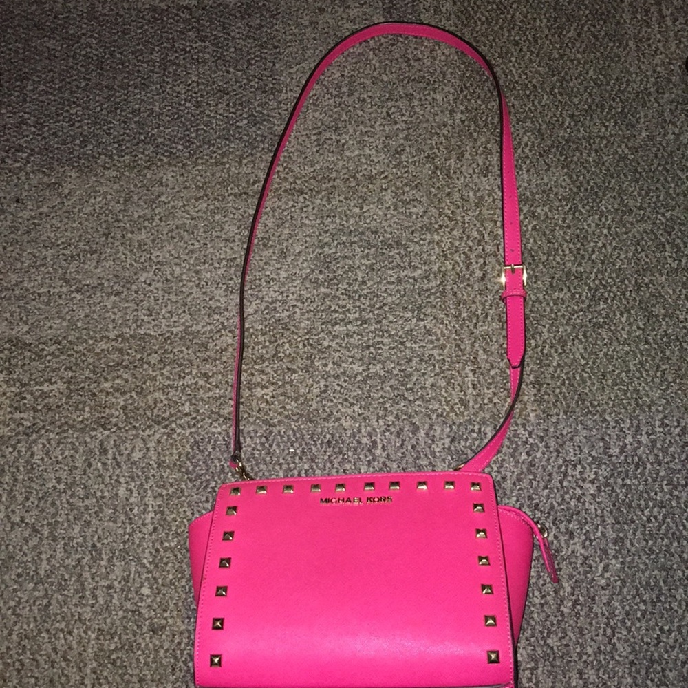 HOT PINK MICHAEL KHORS SELMA MINI